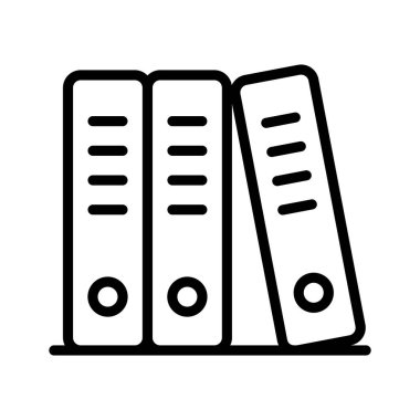 Modern tarzda bir dosya vektörü, klasörlerin modaya uygun düz simgesi