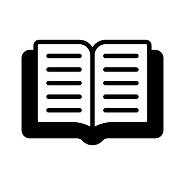 Beyaz arkaplanda izole edilmiş bu şaşırtıcı kitap simgesini indir