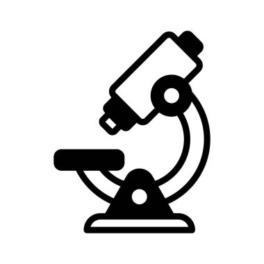 Bu inanılmaz mikroskop simgesini modern tarzda ele alalım, bir laboratuvar araştırma ekipmanı.