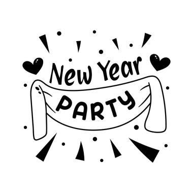 Yeni yılınız kutlu olsun 2024 Parti afiş tasarımı modaya uygun stil prim kullanımı için