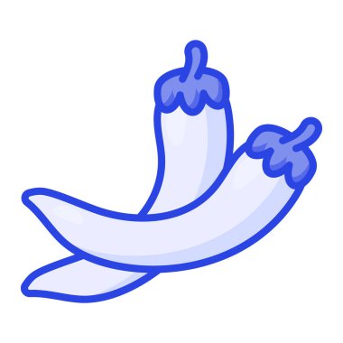 Biber vektör tasarımı, acı biber simgesi tasarımı, kullanıma hazır