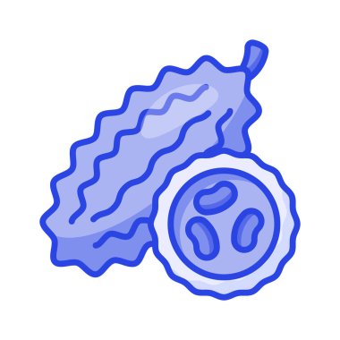 Modern tasarım tarzında acı kabak vektör tasarımı