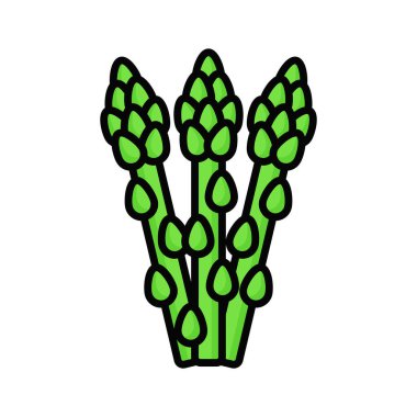 Kuşkonmaz sebze tasarımı, sağlıklı ve organik gıda.