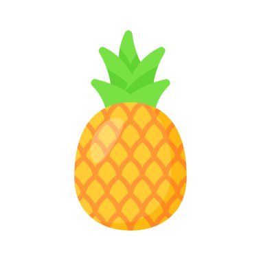 Ananasın moda ikonu, sağlıklı meyve, doğal yiyecek.