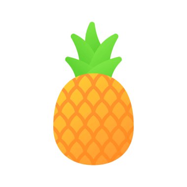 Ananasın moda ikonu, sağlıklı meyve, doğal yiyecek.