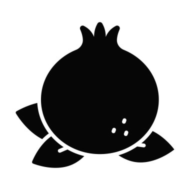 Nar aromalı meyve vektör tasarımı, organik ve sağlıklı meyve