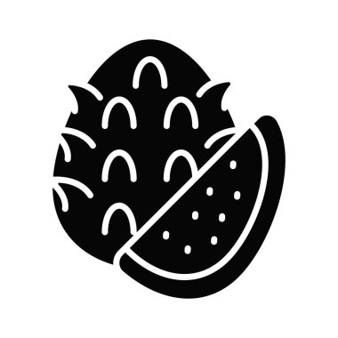 Pitaya 'nın görsel olarak mükemmel simgesini ele geçirin. Dragon meyve vektör tasarımı