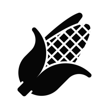 Kullanıma hazır mısırın güzel simgesi, sağlıklı yiyecek.