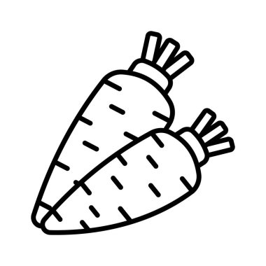 Taze doğa organik bitki kökü, sağlıklı yiyecek, Daikon 'un birinci sınıf ikonu.