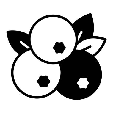 Yaban mersinlerinin moda ikonu, organik boğma üzümü, yapraklı böğürtlen, sağlıklı vektör tasarımı