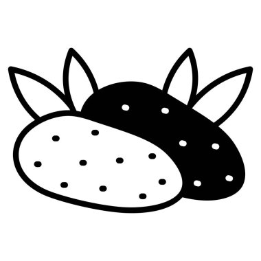 Kar lotusu meyve vektör tasarımı, organik ve sağlıklı besinler