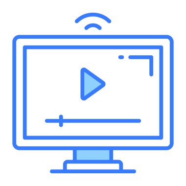 Düzenlenebilir biçimdeki akıllı televizyonun bu güzel simgesini işaretleyin.