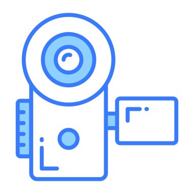 Kullanışlı kamera vektör tasarımı, video kamera simgesi.