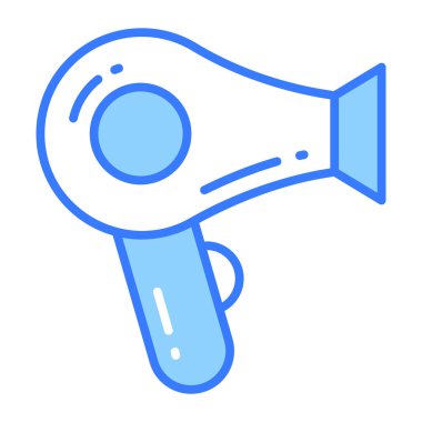 Saç kurutma makinesi simgesi, düzenlenebilir vektör tasarımı.