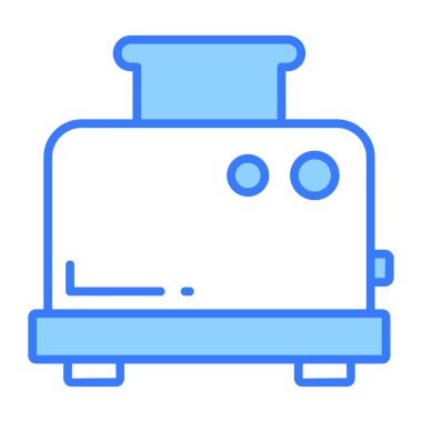 Makine işaret vektörü tost makinesi ile ekmek, premium simgesi.