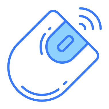 Moda biçiminde kablosuz fare vektör tasarımı, bilgisayar aksesuar simgesi.