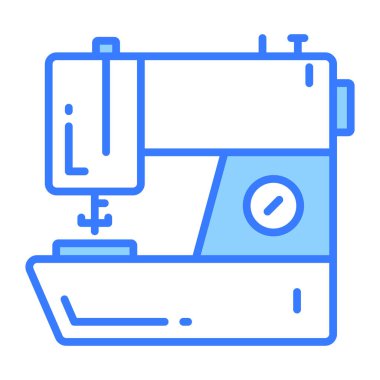 Modern biçimdeki makine vektör tasarımı, premium simgesi.