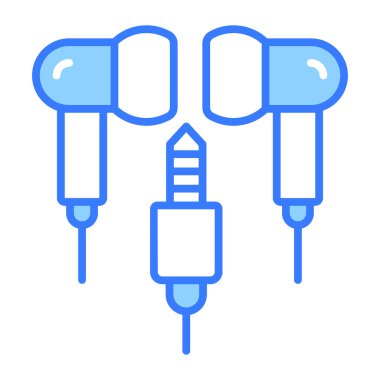 Eller serbest vektör tasarımı, müzik dinlemek için elektrikli aygıt.