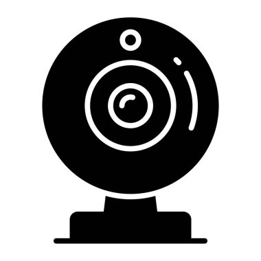 Web kamerasının bu güzel vektörünü modern tarzda, premium simgesinde işaretleyin.