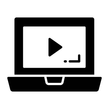 Dizüstü bilgisayarın düzenlenebilir vektör tasarımı, elektronik aygıt.