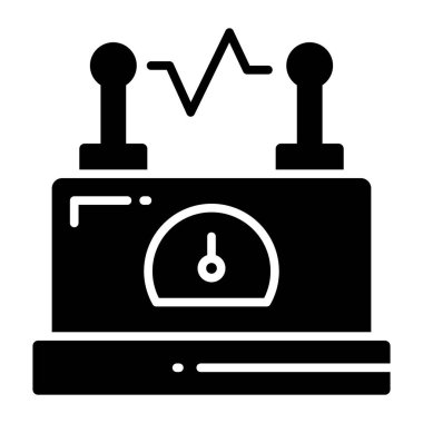 Taşınabilir bataryanın iyi tasarlanmış vektörü, şarj etmek için pil.