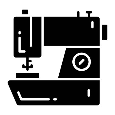 Modern biçimdeki makine vektör tasarımı, premium simgesi.