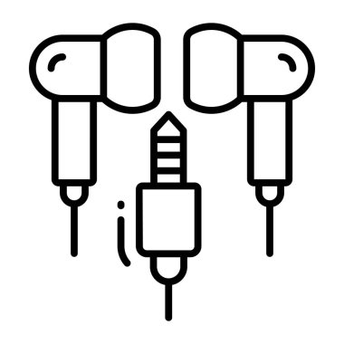 Eller serbest vektör tasarımı, müzik dinlemek için elektrikli aygıt.