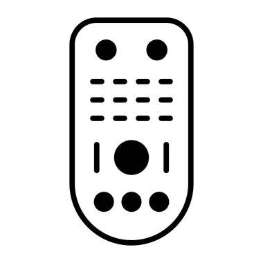 Kablosuz uzak vektör tasarımı, TV uzaktan kumandasının özelleştirilebilir simgesi.