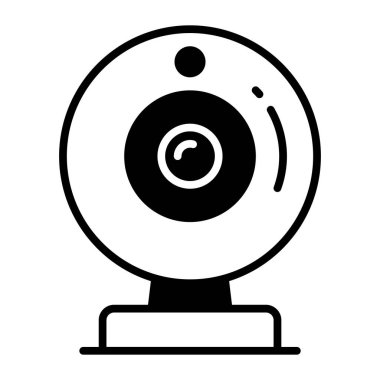 Web kamerasının bu güzel vektörünü modern tarzda, premium simgesinde işaretleyin.
