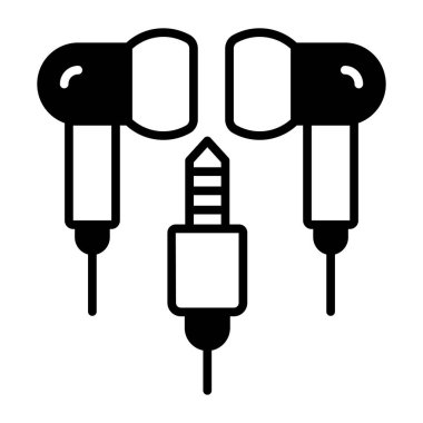 Eller serbest vektör tasarımı, müzik dinlemek için elektrikli aygıt.