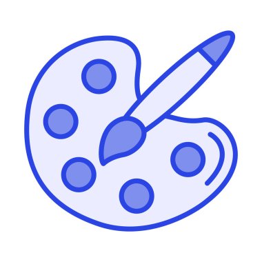 Renk paletinin en iyi simgesi, moda biçimi, boyama araçları