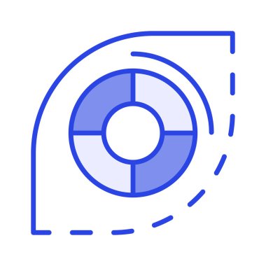 Renk paletinin bu güzel dizayn edilmiş simgesini moda biçiminde işaretleyin