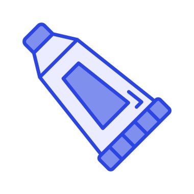 Düzenlenebilir boya tüplerinin bu güzel vektörünü işaretleyin, simge kullanmaya hazır