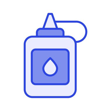 Yapıştırıcı şişesi, sanat projelerinde amaç sabitlemek için kullanılır, yapıştırıcı kavanozu simgesi