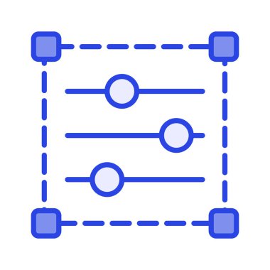 Renk ayarlama vektör tasarımı, renk kombinasyonu simgesi