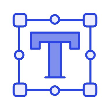 Düz biçimli, simge kullanmaya hazır inanılmaz bir metin aracı simgesi