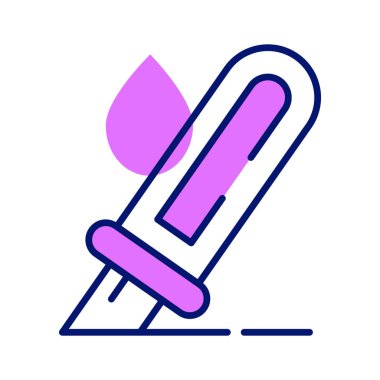 Modern tasarım tarzında kesme aracı vektörünün inanılmaz bir simgesi