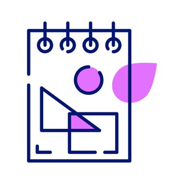 Beyaz arkaplanda izole edilmiş, grafik dosyasının iyi tasarlanmış düz bir simgesi