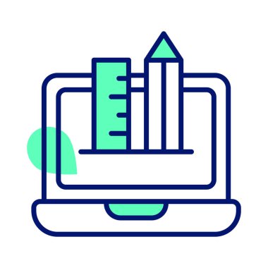 Modayı takip eden düz çizim araçlarının bu inanılmaz simgesine tutun