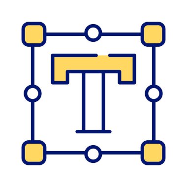 Düz biçimli, simge kullanmaya hazır inanılmaz bir metin aracı simgesi