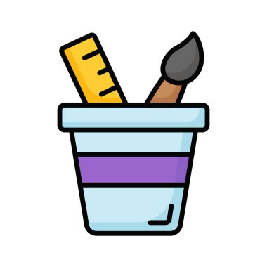 Modern modaya uygun çizim araçlarının bu inanılmaz ikonuna tutun