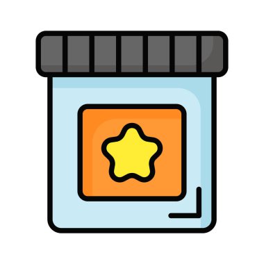 Modern stilde bu güzel renk kabı simgesini işaretleyin