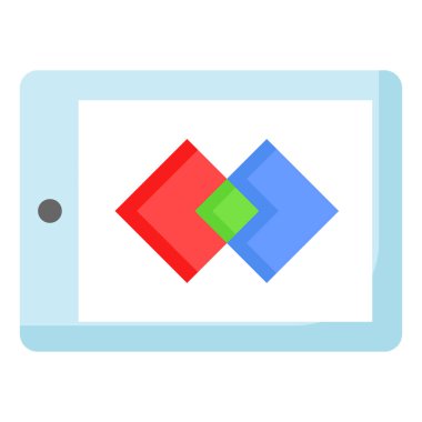 Modern tarzda dijital sanatın trend vektörü, vektör kullanmaya hazır