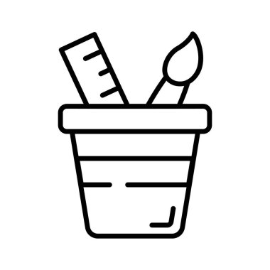 Modern modaya uygun çizim araçlarının bu inanılmaz ikonuna tutun