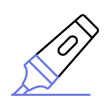 İşaretleyicinin özelleştirilebilir modern ve güzel vektörü