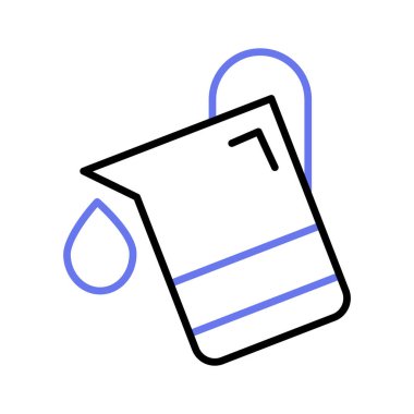 Boya kovası düz simgesi ağ ve mobil uygulamalarda kullanılmaya hazır