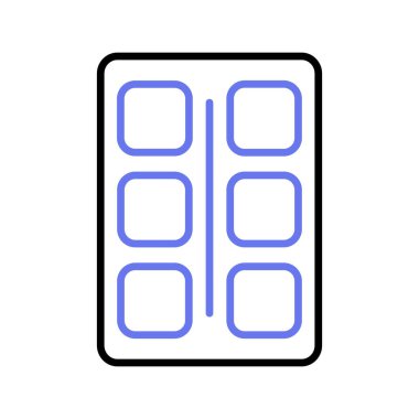 Renk paletinin modaya uygun düz stil simgesi, boyama araçları