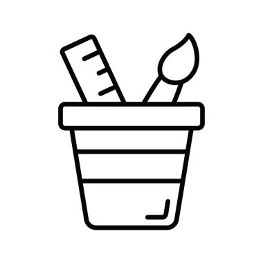 Modern modaya uygun çizim araçlarının bu inanılmaz ikonuna tutun