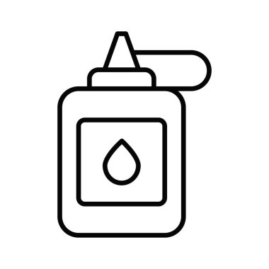 Yapıştırıcı şişesi, sanat projelerinde amaç sabitlemek için kullanılır, yapıştırıcı kavanozu simgesi