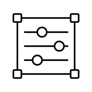Renk ayarlama vektör tasarımı, renk kombinasyonu simgesi